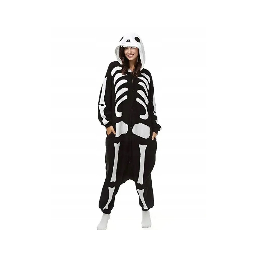 KOŚCIOTRUP-A ONESIE KOMBINEZON DRES KIGURUMI L