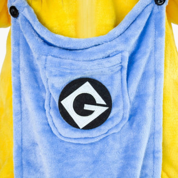 PRZEBRANIE MINIONEK PLUSZOWE ONESIE MINIONKI DRES PIŻAMA ŚMIESZNA L