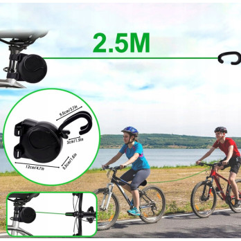 HOL ROWEROWY LINKA HOLOWNICZA DO ROWERU DZIECKA AUTOMATYCZNA 2.5M MOCNA