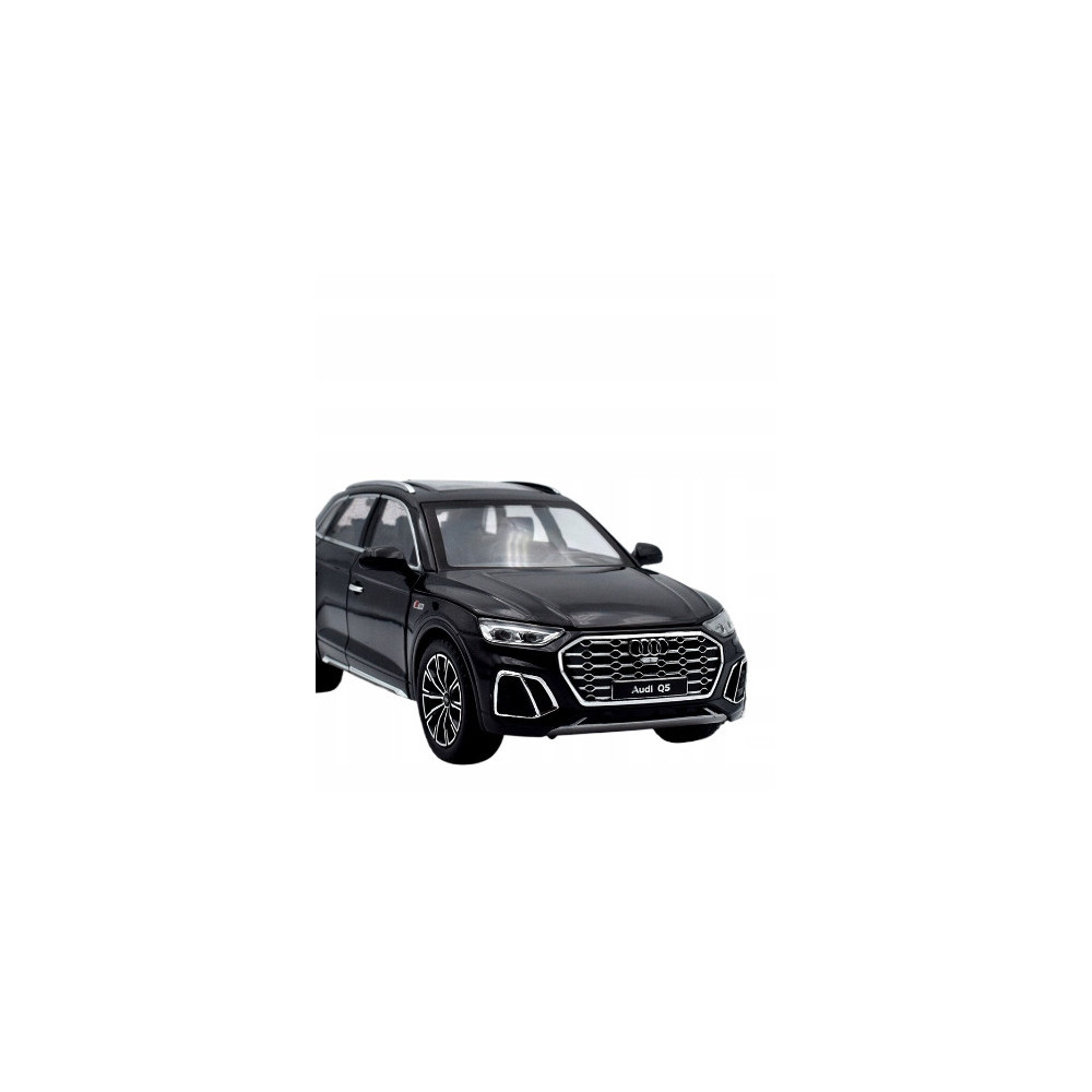 AUDI Q5 METALOWY MODEL SAMOCHODU 1:24 DŹWIĘK ŚWIATŁO CZARNY PREZENT