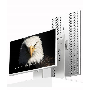 ALUMINIOWY SREBRNY MONITOR 5K O PRZEKĄTNEJ 27'' 61x50x35 cm LED FULL