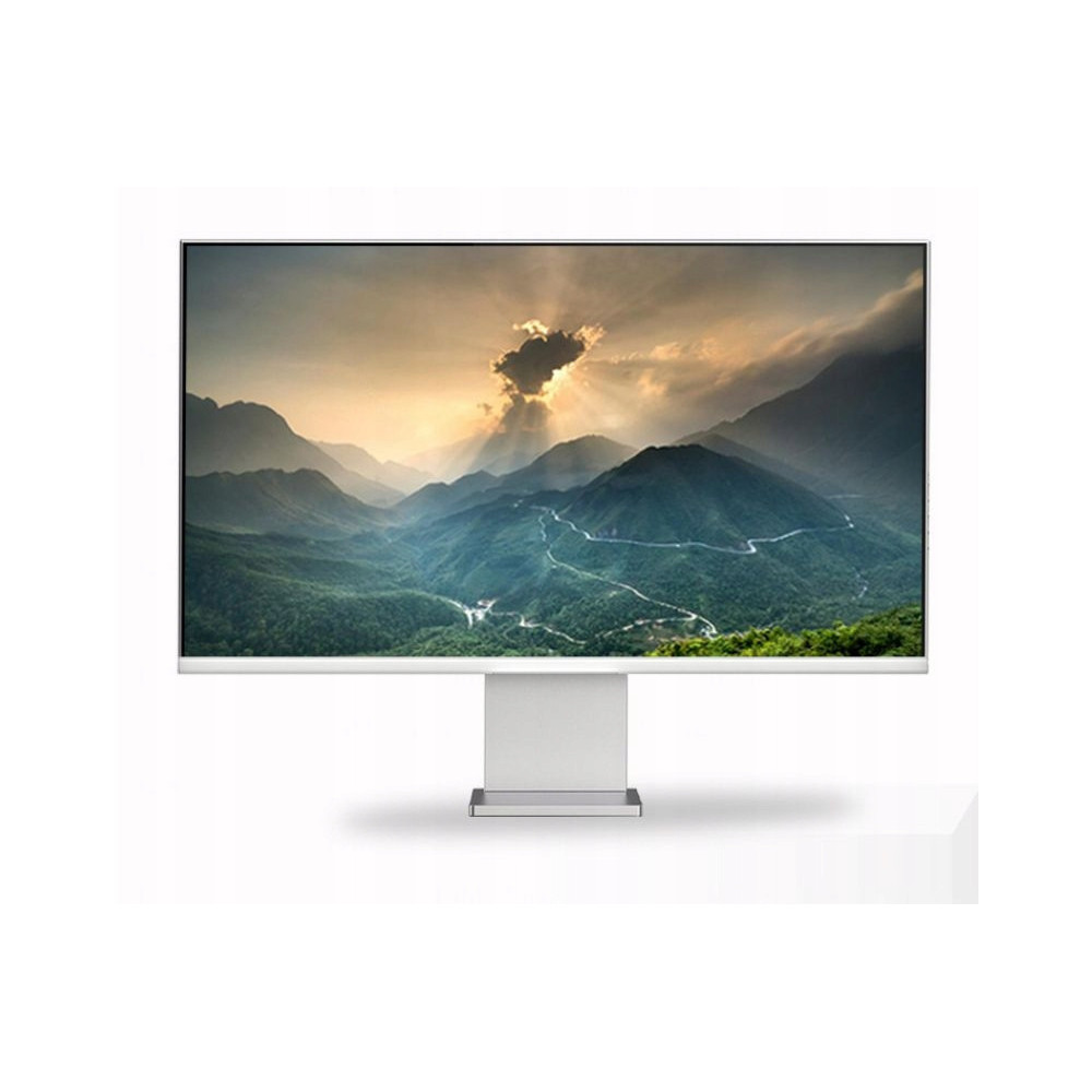 ALUMINIOWY SREBRNY MONITOR 5K O PRZEKĄTNEJ 27'' 61x50x35 cm LED FULL