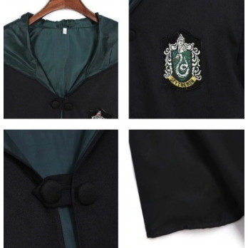PRZEBRANIE STRÓJ HARRY POTTER SLYTHERIN PELERYNA CZARODZIEJA ROZMIAR XL