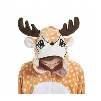JELONEK ONESIE DRES PRZEBRANIE PIŻAMA KOMBINEZON KIGURUMI DEER XL