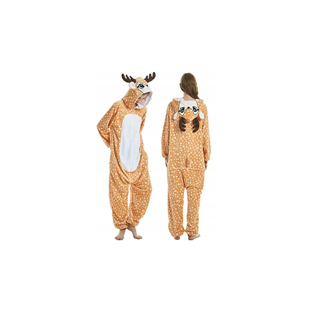 JELONEK ONESIE DRES PRZEBRANIE PIŻAMA KOMBINEZON KIGURUMI DEER XL