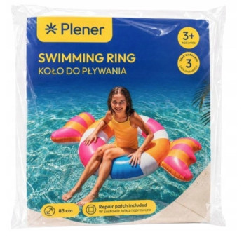 Plener Koło do Pływania wielokolorowe cukierek 83 cm dmuchane