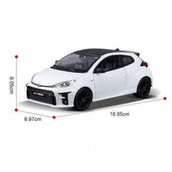TOYOTA YARIS METALOWY MODEL SAMOCHODU 1:24 BIAŁY