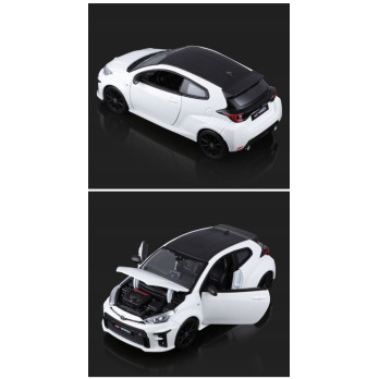 TOYOTA YARIS METALOWY MODEL SAMOCHODU 1:24 BIAŁY