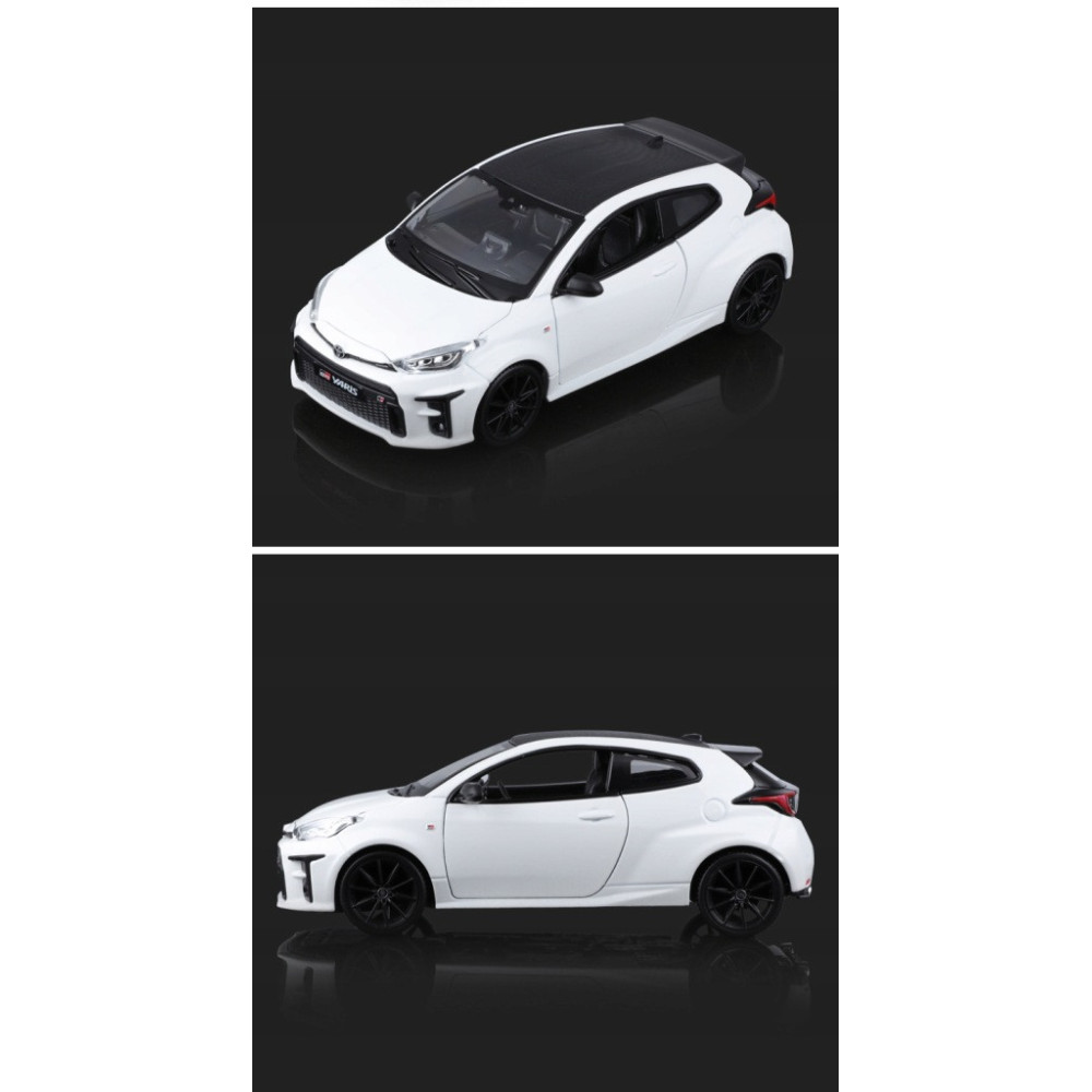 TOYOTA YARIS METALOWY MODEL SAMOCHODU 1:24 BIAŁY