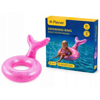Plener Koło do Pływania Różowe Syrenka z ogonem 84 cm dmuchane