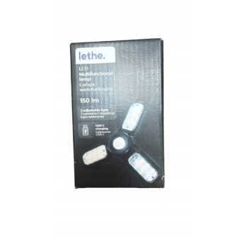 Lampa Wielofunkcyjna LED LETHE 150 lm USB-C – 3 Regulowane Panele