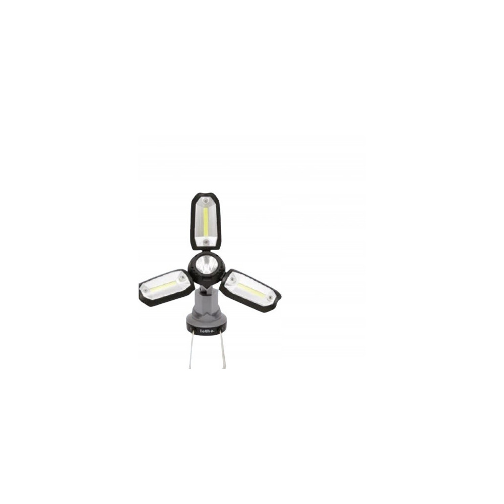 Lampa Wielofunkcyjna LED LETHE 150 lm USB-C – 3 Regulowane Panele