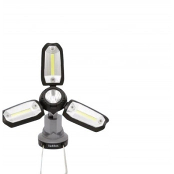 Lampa Wielofunkcyjna LED LETHE 150 lm USB-C – 3 Regulowane Panele