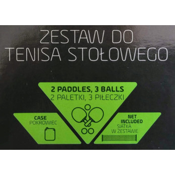 Zestaw Siatka Do Tenisa Stołowego PING PONG paletki siatka piłki turystyczn