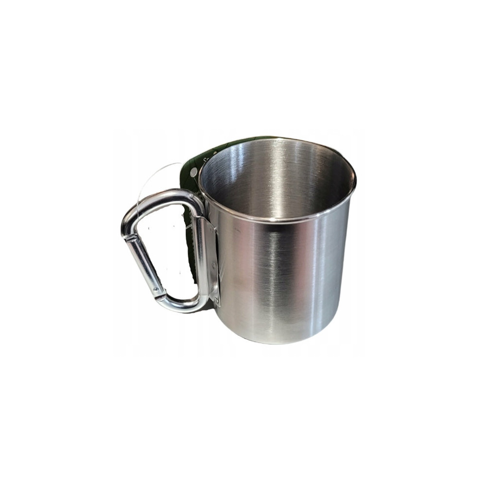 WILD TREK Kubek ze stali nierdzewnej z karabińczykiem turystyczny 300 ml