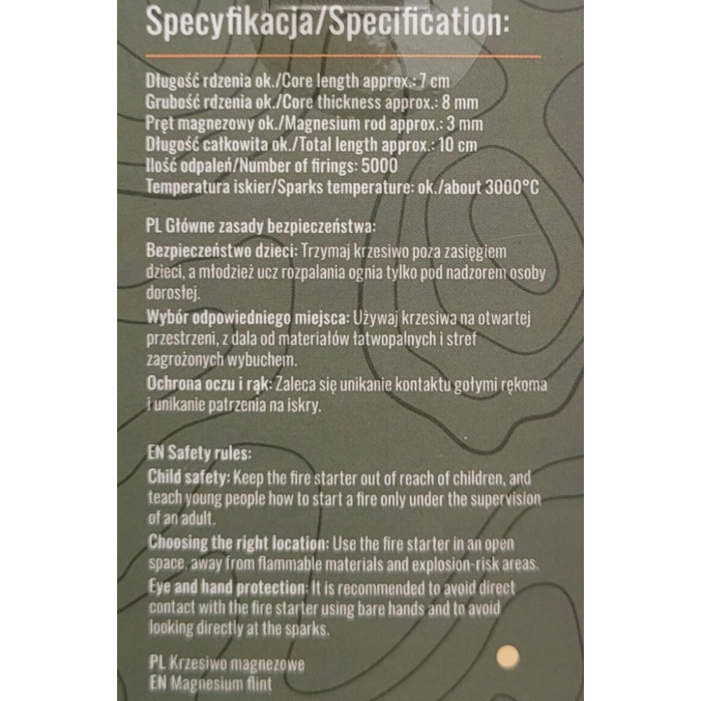 Wild Trek Krzesiwo Magnetyczne Zdzeń Magnezowy Super Jakość