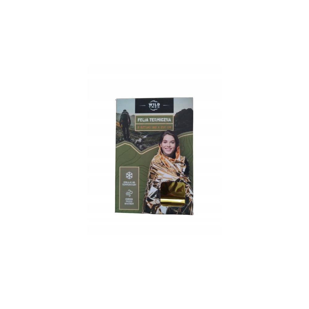 Koce termiczne dwustronne Wild Trek WT-KTD 160x210 cm 2 szt.