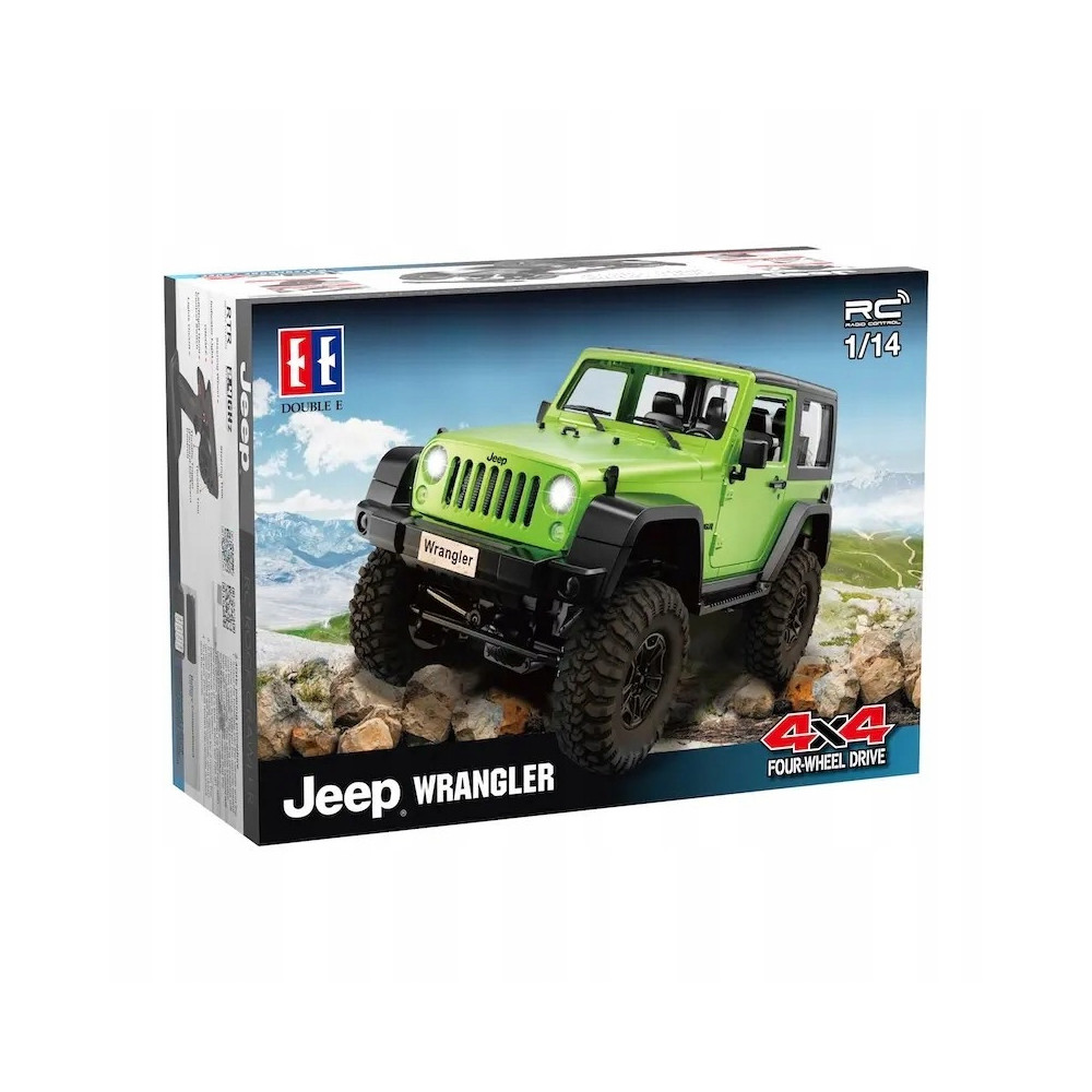 1:14 Jeep Wrangler Crawler Pro RC zielony/ żółty Double E E822