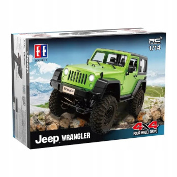 1:14 Jeep Wrangler Crawler Pro RC zielony/ żółty Double E E822