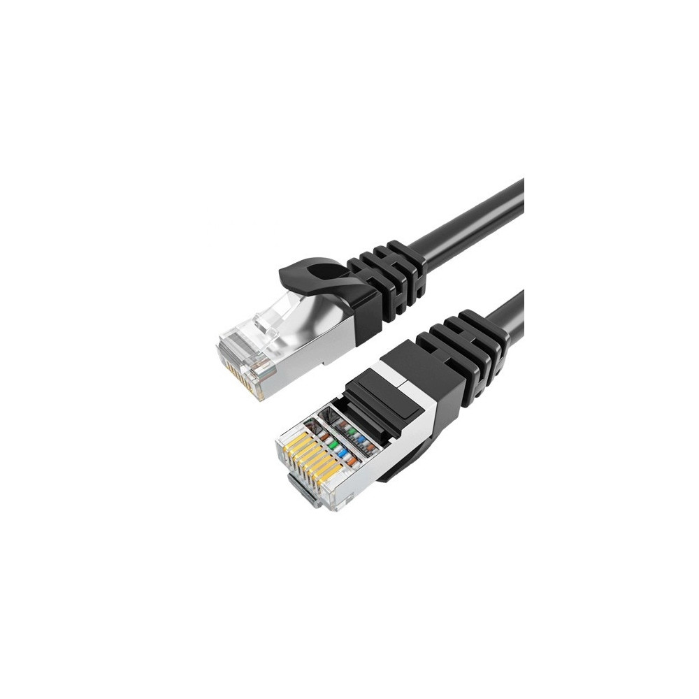 KABEL SIECIOWY ZWORKA RJ45 KATEGORIA 6 SZYBKI INTERNET CZARNY 30M