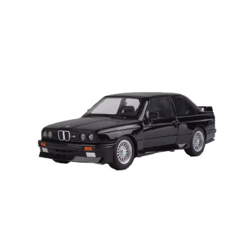 BMW M3 E30 MODEL METALOWY 1:24 DIE CAST ŚWIATŁA DŹWIĘK OTWIERANY CZARNY