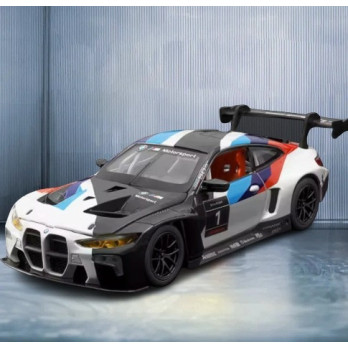 BMW M4 GT3 MODEL METALOWY 1:24 DIE CAST ŚWIATŁA DŹWIĘK OTWIERANY