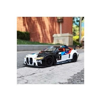 BMW M4 GT3 MODEL METALOWY 1:24 DIE CAST ŚWIATŁA DŹWIĘK OTWIERANY