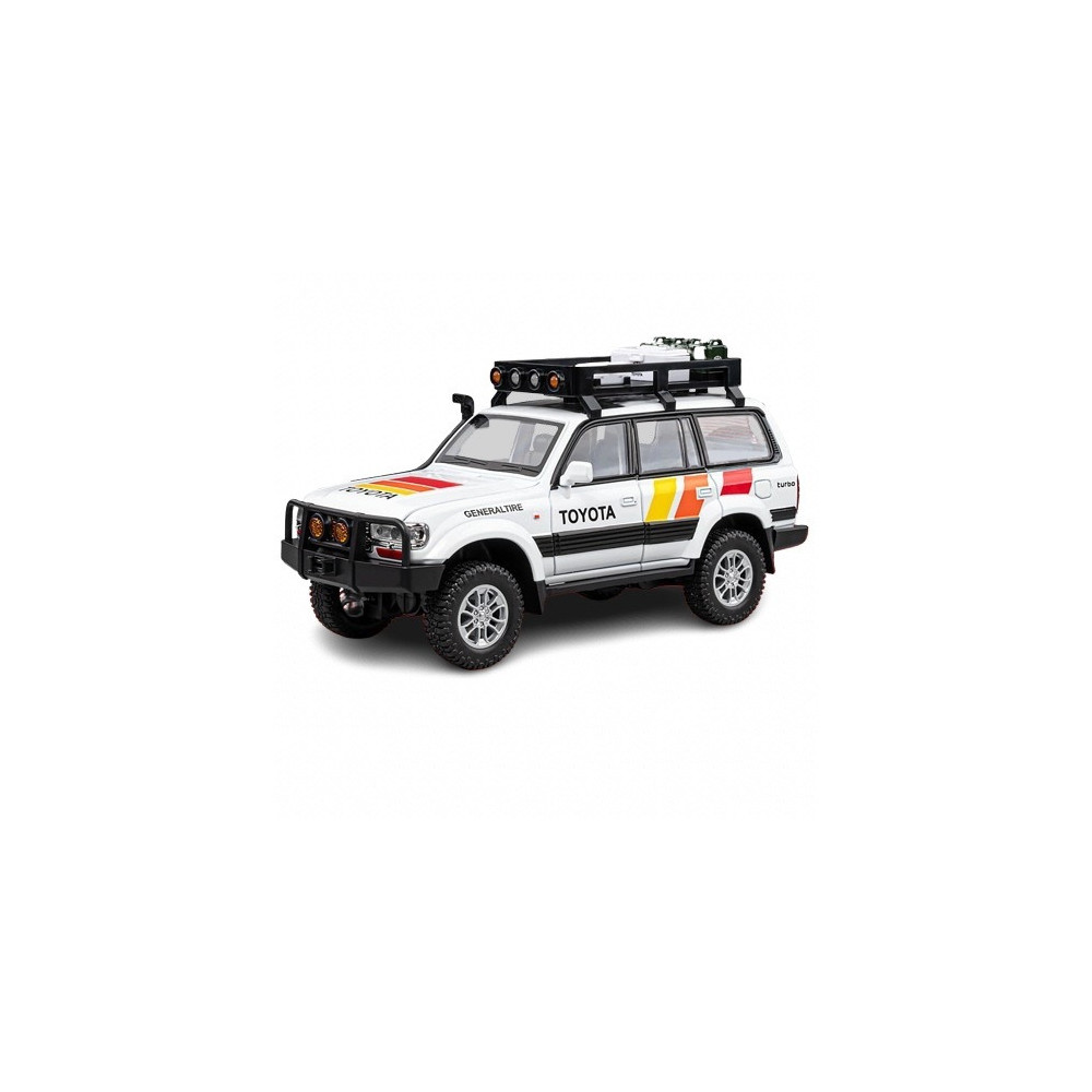 TOYOTA LAND CRUISER LC80 1:24 METALOWY MODEL OFF-ROAD ŚWIATŁA DŹWIĘKI