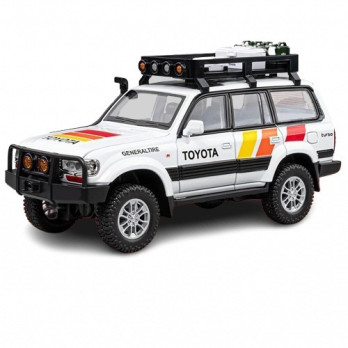 TOYOTA LAND CRUISER LC80 1:24 METALOWY MODEL OFF-ROAD ŚWIATŁA DŹWIĘKI