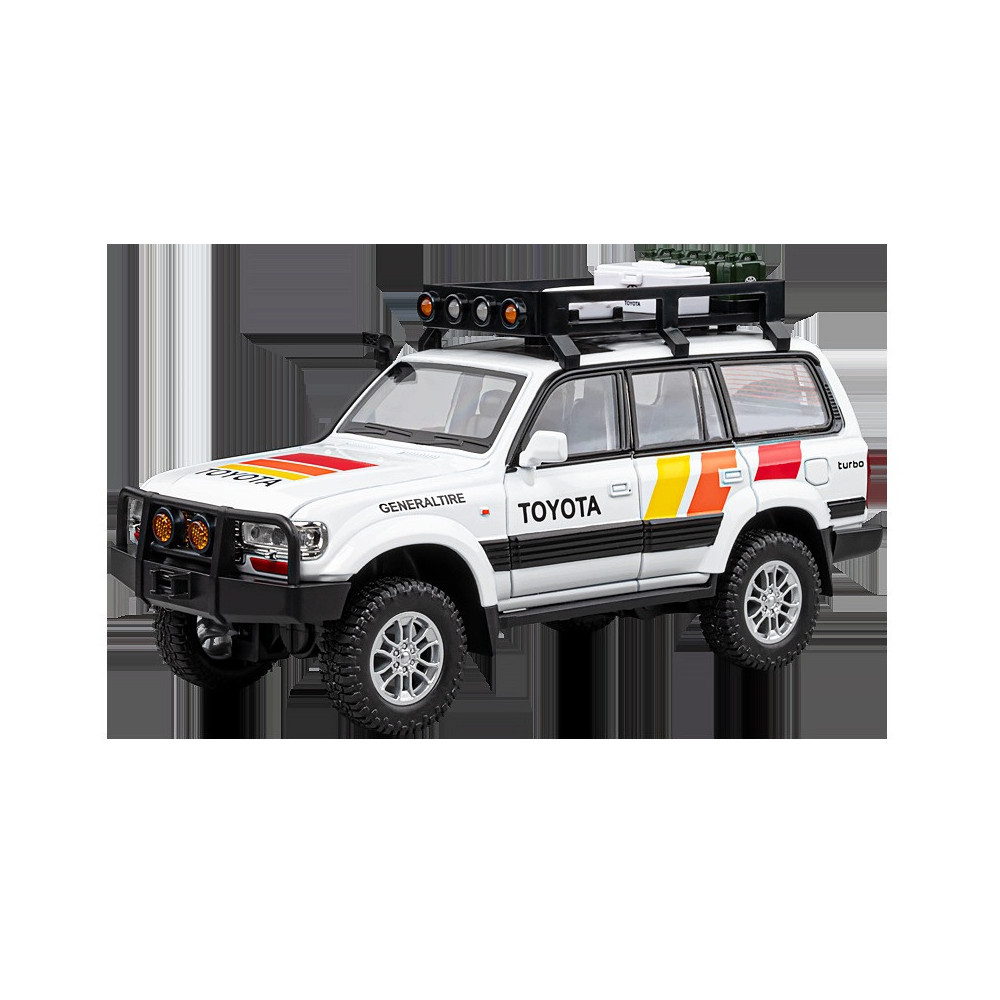 TOYOTA LAND CRUISER LC80 1:24 METALOWY MODEL OFF-ROAD ŚWIATŁA DŹWIĘKI