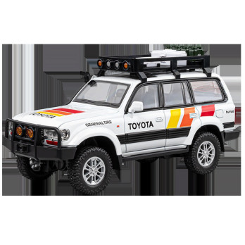 TOYOTA LAND CRUISER LC80 1:24 METALOWY MODEL OFF-ROAD ŚWIATŁA DŹWIĘKI