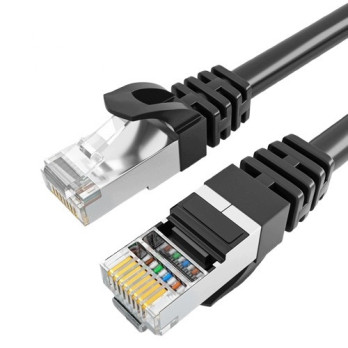 KABEL SIECIOWY ZWORKA RJ45 KATEGORIA 6 SZYBKI INTERNET CZARNY 15M