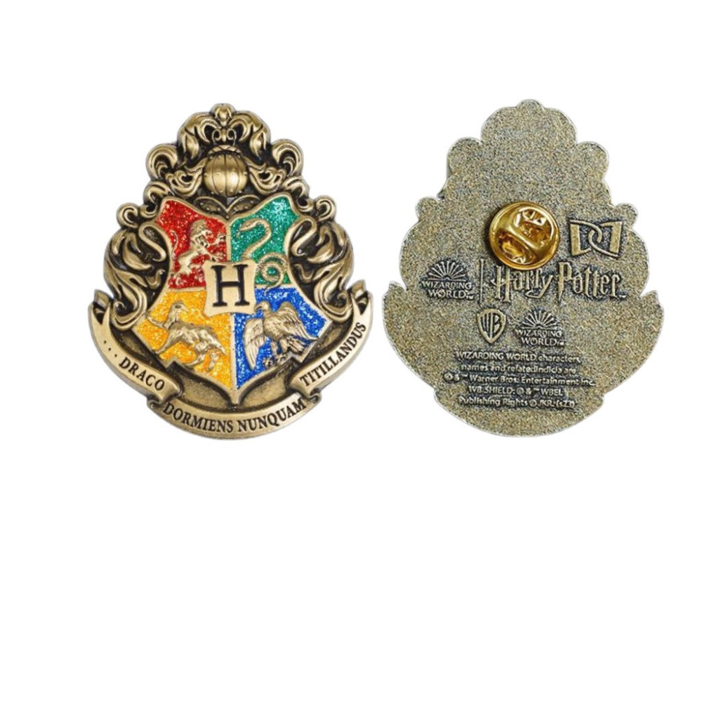 HARRY POTTER KOLEKCJONERSKA METALOWA ODZNAKA HERB GRYFFINDOR I INNE 1 SZT