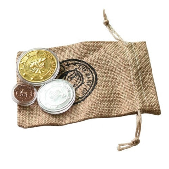 KOLEKCJONERSKIE MONETY HARRY POTTER GRINGOTTA 3 SZT ETUI WORECZEK