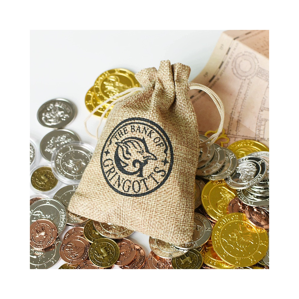 KOLEKCJONERSKIE MONETY HARRY POTTER GRINGOTTA 3 SZT ETUI WORECZEK