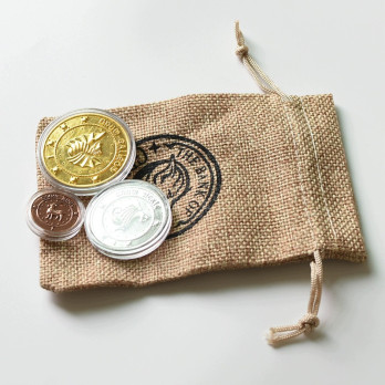 KOLEKCJONERSKIE MONETY HARRY POTTER GRINGOTTA 3 SZT ETUI WORECZEK