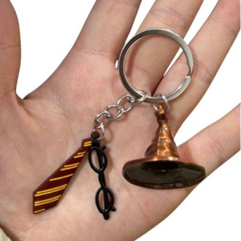 METALOWY BRELOK HARRY POTTER RÓŻNE WZORY GRYFFINDOR TIARA ZMIENIACZ CZASU