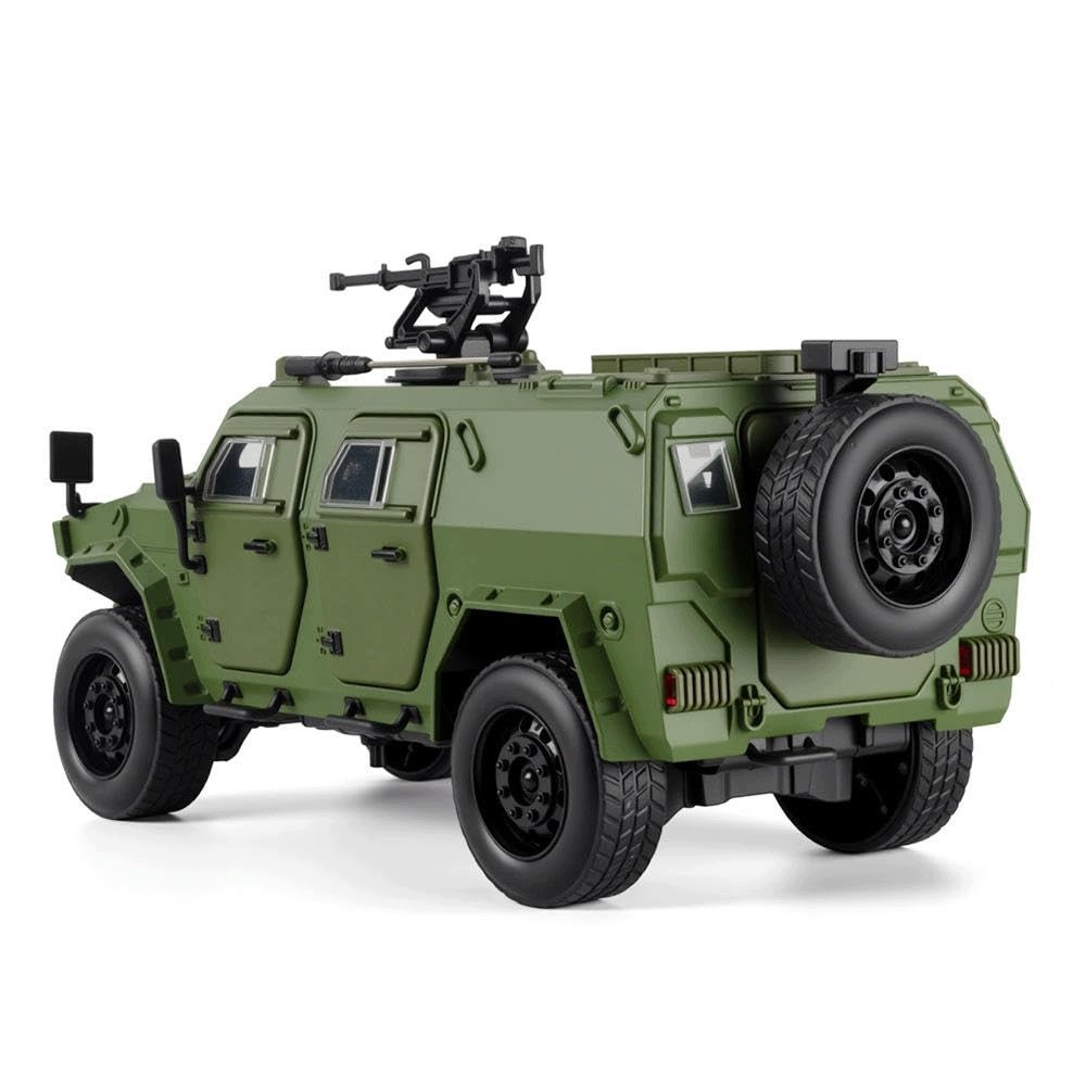 WOJSKOWY OPANCERZONY DONGFENG MENGSHI METALOWY MODEL SAMOCHODU 1:20 ZIELONY