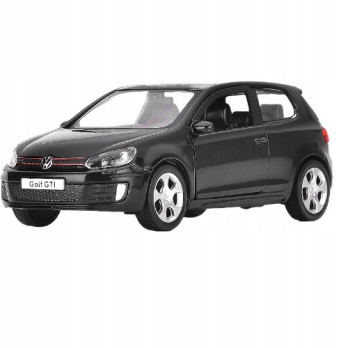 VOLKSWAGEN GOLF GTI METALOWY MODEL SAMOCHODU 1:32 DŹWIĘK ŚWIATŁO CZARNY