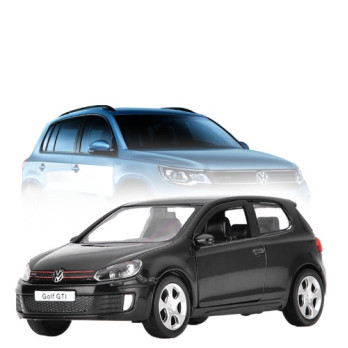 VOLKSWAGEN GOLF GTI METALOWY MODEL SAMOCHODU 1:32 DŹWIĘK ŚWIATŁO CZARNY