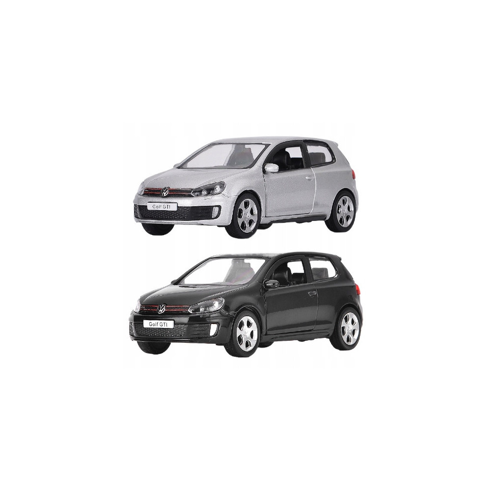 VOLKSWAGEN GOLF GTI METALOWY MODEL SAMOCHODU 1:32 DŹWIĘK ŚWIATŁO CZARNY