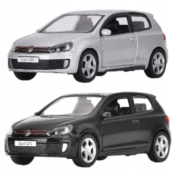 VOLKSWAGEN GOLF GTI METALOWY MODEL SAMOCHODU 1:32 DŹWIĘK ŚWIATŁO CZARNY