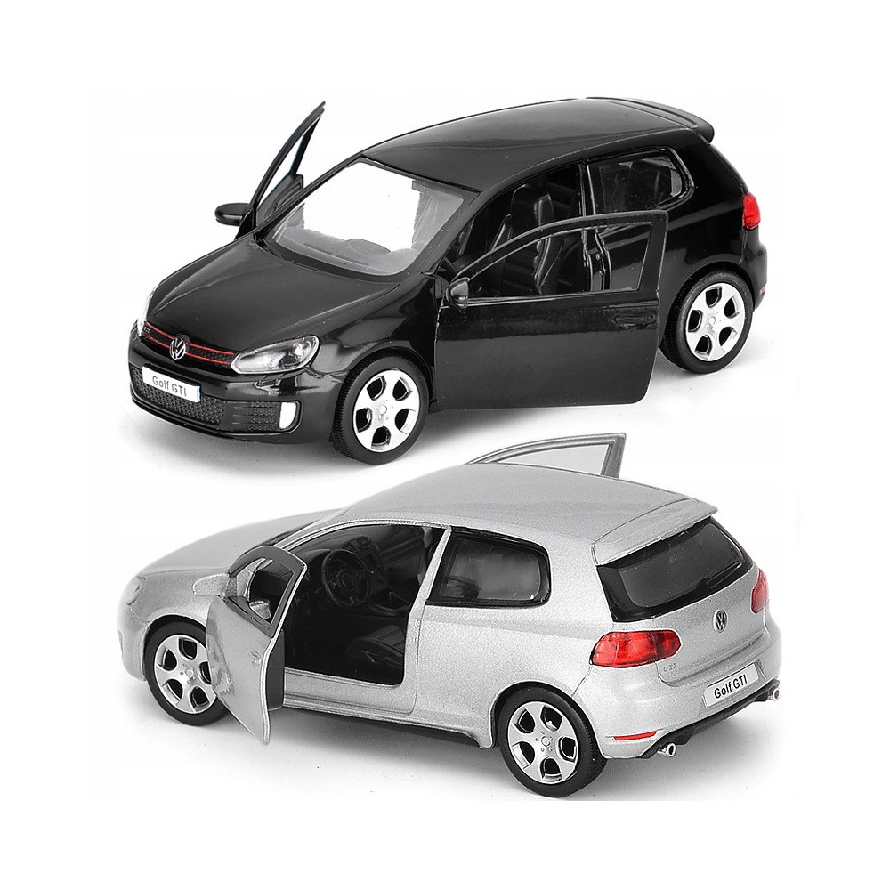 VOLKSWAGEN GOLF GTI METALOWY MODEL SAMOCHODU 1:32 DŹWIĘK ŚWIATŁO CZARNY