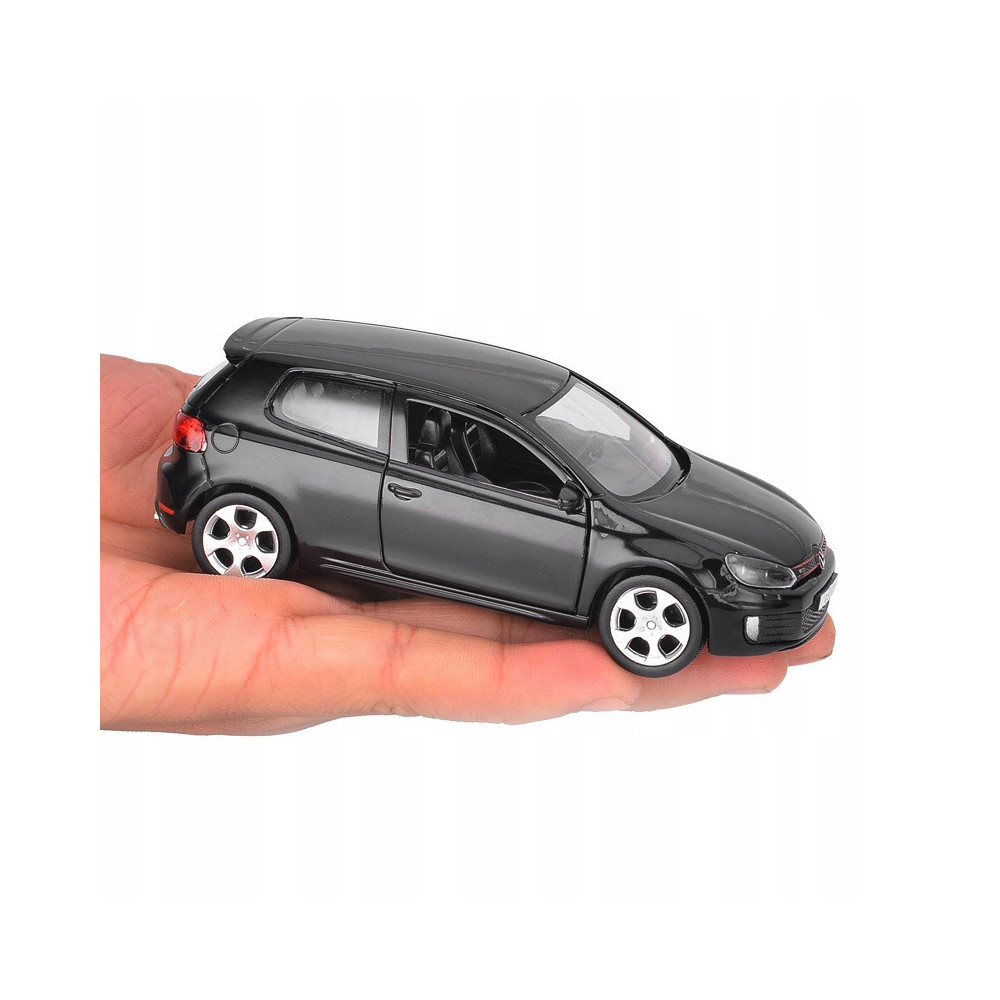 VOLKSWAGEN GOLF GTI METALOWY MODEL SAMOCHODU 1:32 DŹWIĘK ŚWIATŁO CZARNY