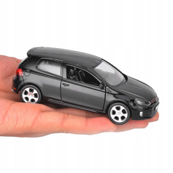 VOLKSWAGEN GOLF GTI METALOWY MODEL SAMOCHODU 1:32 DŹWIĘK ŚWIATŁO CZARNY