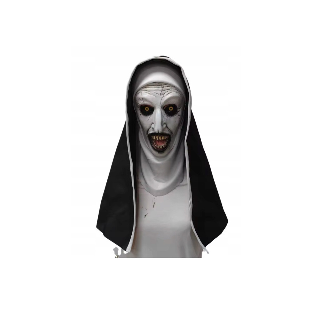 MASKA LATEKSOWA HALLOWEEN STRASZNA ZAKONNICA KOSTIUM PRZEBRANIE HORROR