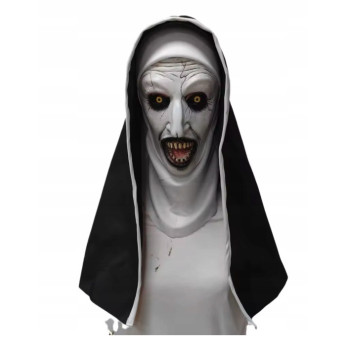 MASKA LATEKSOWA HALLOWEEN STRASZNA ZAKONNICA KOSTIUM PRZEBRANIE HORROR