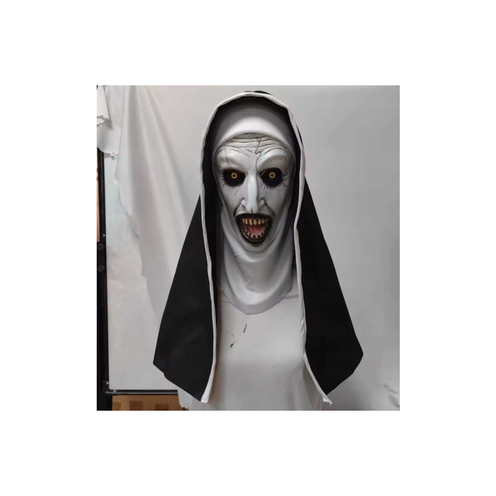 MASKA LATEKSOWA HALLOWEEN STRASZNA ZAKONNICA KOSTIUM PRZEBRANIE HORROR