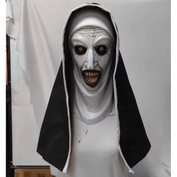 MASKA LATEKSOWA HALLOWEEN STRASZNA ZAKONNICA KOSTIUM PRZEBRANIE HORROR