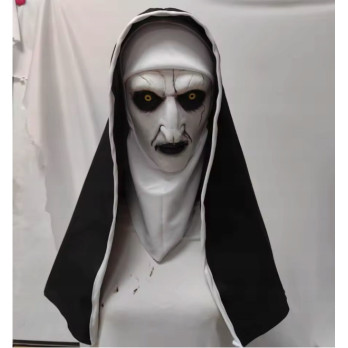 MASKA LATEKSOWA HALLOWEEN STRASZNA ZAKONNICA KOSTIUM PRZEBRANIE HORROR